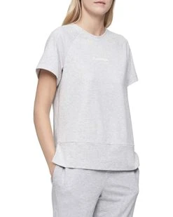 Calvin Klein Women's Reconsidered Comfort Short Sleeve Lounge Crew Neck T-Shirt | Shirts & Tops