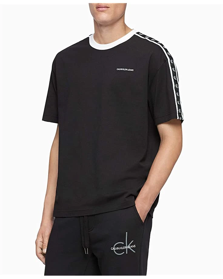 Calvin Klein Men's Short Sleeve Monogram Logo T-Shirt | Shirts & Tops 3 Calvin Klein Men's Short Sleeve Monogram Logo T-Shirt | Shirts & Tops - Image 3
