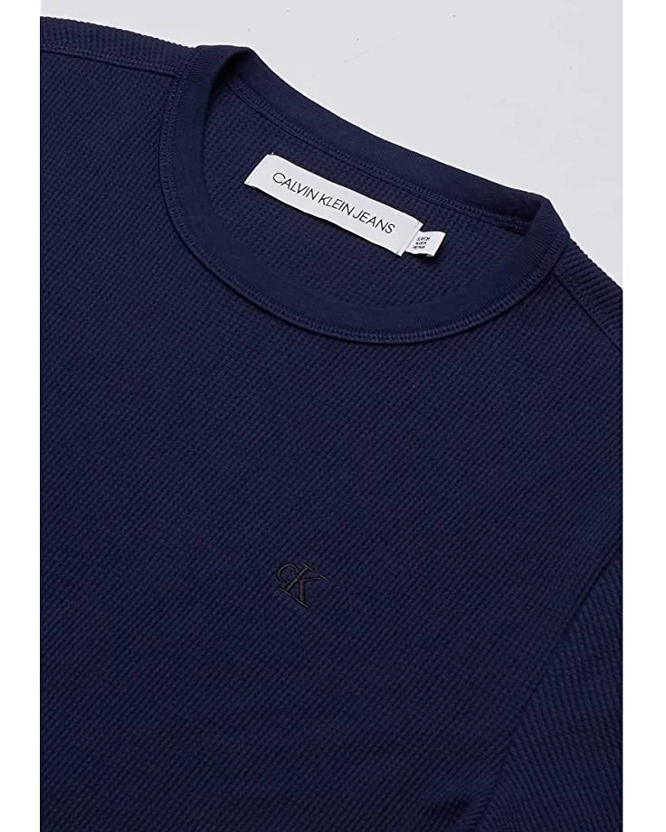 717iIra20BL._AC_SR736920_.jpg Calvin Klein Men's Short Sleeve Casual Monogram Waffle Crew Neck Shirt | Shirts & Tops -Calvin Klein Sales Shop 717iIra20BL. AC SR736920