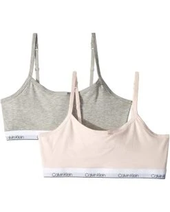 Calvin Klein Kids 2-Pack Adjustable Crop Bra (Little Kids/Big Kids) | Underwear & Intimates