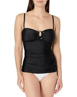 Calvin Klein Women's Standard Solid Bandini Swimsuit Removable Soft Cups and Straps | Swimwear 2 Calvin Klein Women's Standard Solid Bandini Swimsuit Removable Soft Cups and Straps | Swimwear -Calvin Klein Sales Shop 718nW v3tuL. AC SR736920