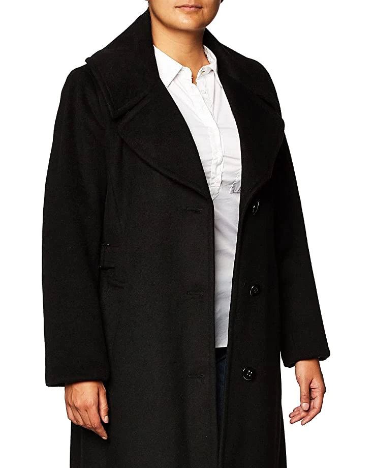 Calvin Klein Women's Notch Collar Maxi | Coats & Outerwear 2 Calvin Klein Women's Notch Collar Maxi | Coats & Outerwear - Image 2