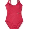 Calvin Klein Women's Standard Belted Starburst One Piece Swimsuit | Swimwear