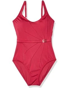 Calvin Klein Women's Standard Belted Starburst One Piece Swimsuit | Swimwear