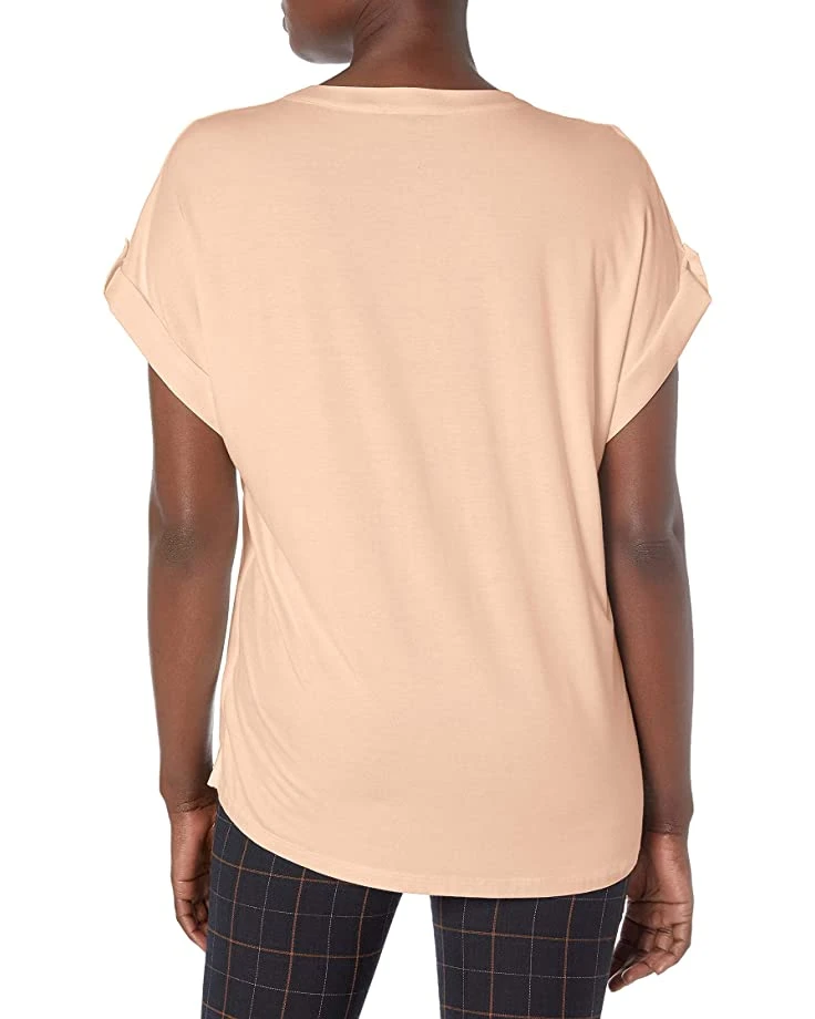 71F2M2KRU5L._AC_SR736920_.jpg Calvin Klein Women's V-Neck Mixed Media Blouse | Shirts & Tops -Calvin Klein Sales Shop 71F2M2KRU5L. AC SR736920