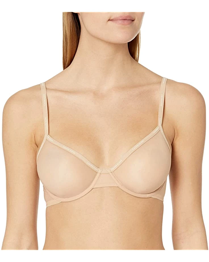 Calvin Klein Women's Sheer Marquisette Unlined Demi Bra | Underwear & Intimates 1 Calvin Klein Women's Sheer Marquisette Unlined Demi Bra | Underwear & Intimates