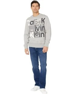 Calvin Klein Long Sleeve Graphic Logo Crew | Hoodies & Sweatshirts -Calvin Klein Sales Shop 71Haq11R6jL. AC SR736920