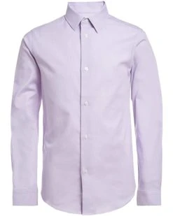 Calvin Klein Boys' Long Sleeve Dress Shirt, Style with Buttoned Cuffs | Suits