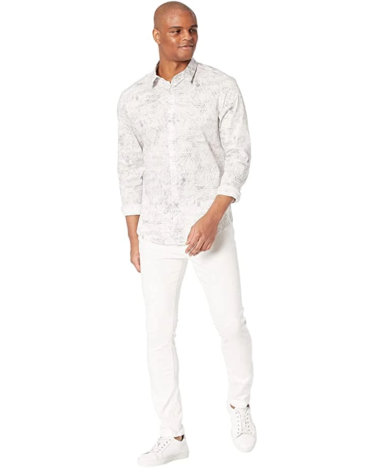 Calvin Klein Long Sleeve Stretch Cotton Button-Up | Shirts & Tops 4 Calvin Klein Long Sleeve Stretch Cotton Button-Up | Shirts & Tops - Image 4