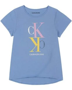 Calvin Klein Girls' Ck Logo Tee | Shirts & Tops -Calvin Klein Sales Shop 71JUB2Klk9L. AC SR736920