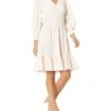 Calvin Klein Women's V-Neck Dress with Tiered Smocking | Dresses