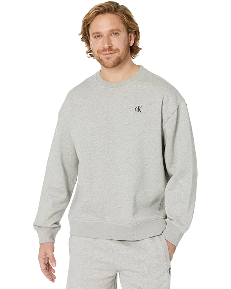 Calvin Klein Long Sleeve Archive Logo Fleece Crew Neck | Hoodies & Sweatshirts 5 Calvin Klein Long Sleeve Archive Logo Fleece Crew Neck | Hoodies & Sweatshirts - Image 5