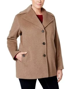 Calvin Klein Plus Size Womens Single Breasted Peacoat | Coats & Outerwear -Calvin Klein Sales Shop 71LEZpz88SL. AC SR736920
