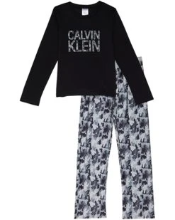 Calvin Klein Kids Two-Piece Poly/Cozy Set (Big Kids) | Sleepwear
