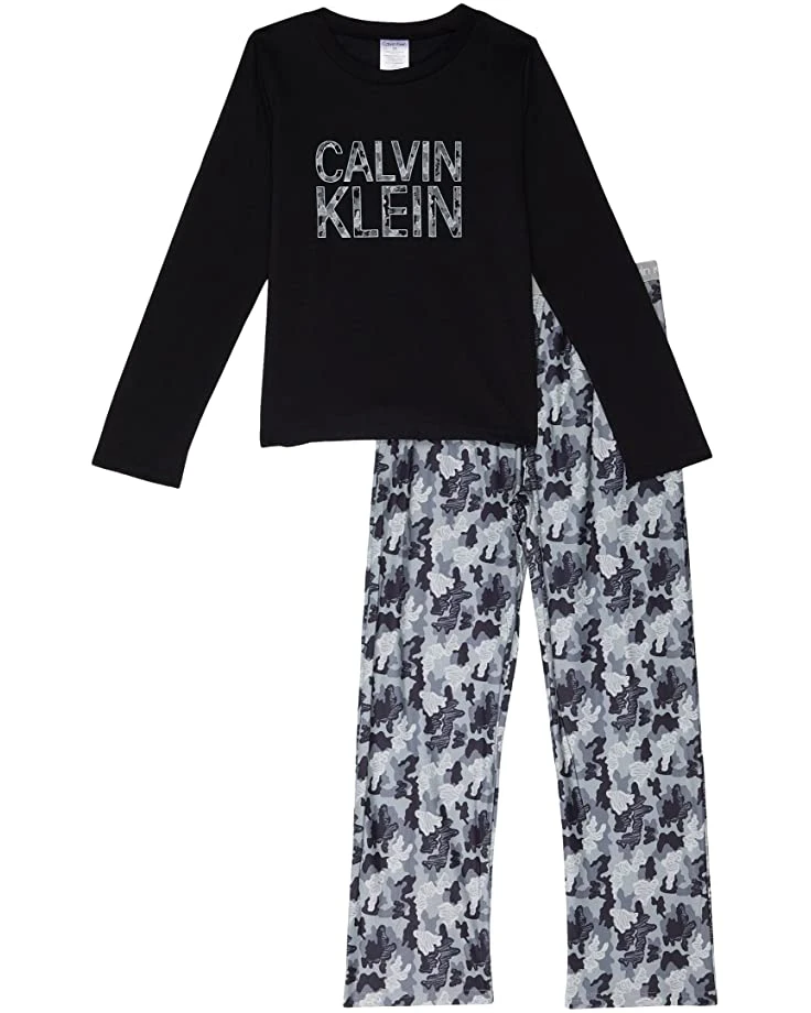 Calvin Klein Kids Two-Piece Poly/Cozy Set (Big Kids) | Sleepwear 1 Calvin Klein Kids Two-Piece Poly/Cozy Set (Big Kids) | Sleepwear