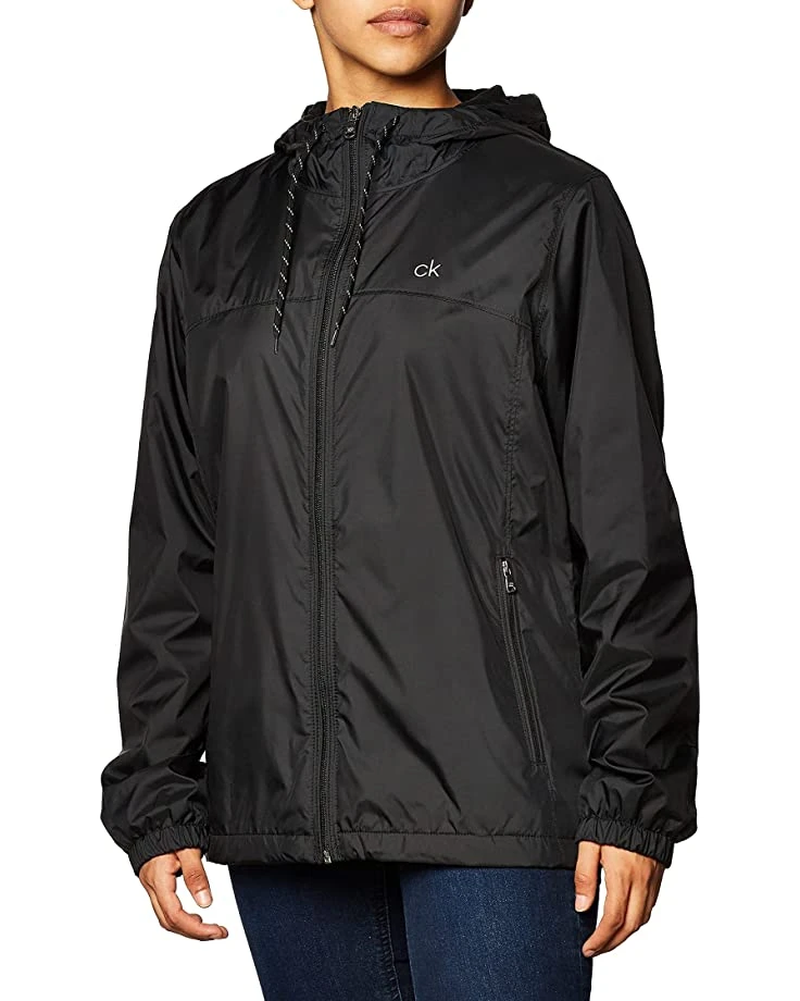 Calvin Klein Womens Zip Front Windbreaker | Coats & Outerwear 5 Calvin Klein Womens Zip Front Windbreaker | Coats & Outerwear - Image 5