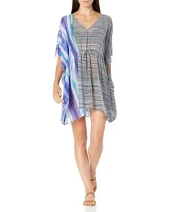 Calvin Klein Women's Printed Drawstring Kaftan Cover-Up | Swimwear