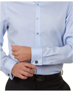 Calvin Klein Men's Dress Shirt Slim Fit Non Iron Herringbone French Cuff | Shirts & Tops -Calvin Klein Sales Shop 71QugvMTzPL. AC SR736920 2