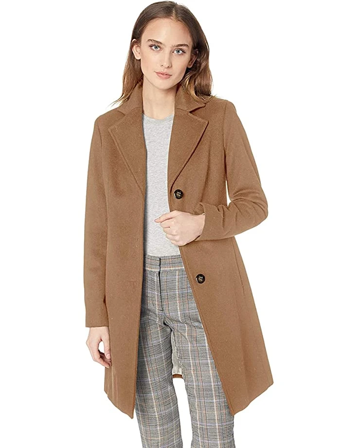 Calvin Klein Womens Classic Cashmere Wool Blend Coat | Coats & Outerwear 1 Calvin Klein Womens Classic Cashmere Wool Blend Coat | Coats & Outerwear