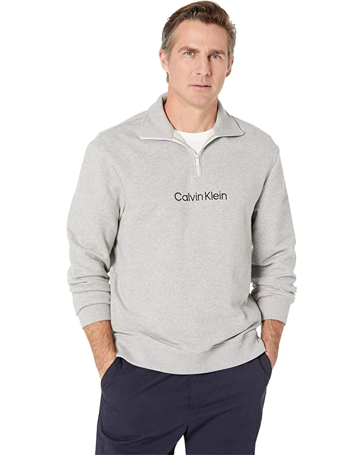 Long Sleeve Calvin Klein Logo Terry 1/4 Zip | Hoodies & Sweatshirts 5 Long Sleeve Calvin Klein Logo Terry 1/4 Zip | Hoodies & Sweatshirts - Image 5
