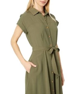 Calvin Klein Short Sleeve Collard Dress with Tie Waist | Dresses 2 Calvin Klein Short Sleeve Collard Dress with Tie Waist | Dresses -Calvin Klein Sales Shop 71UiKrAm53L. AC SR736920