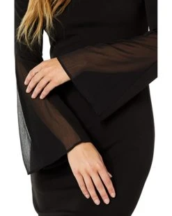 Calvin Klein Scuba Crepe Dress with Long Slit Sleeves | Dresses -Calvin Klein Sales Shop 71VbYs5g2rL. AC SR736920