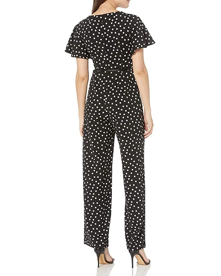 Calvin Klein Women's Short Flutter Sleeved Belted Jumpsuit | Jumpsuits & Rompers 2 Calvin Klein Women's Short Flutter Sleeved Belted Jumpsuit | Jumpsuits & Rompers - Image 2