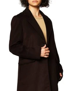 Calvin Klein Womens Button Front Single Breasted Wool Coat | Coats & Outerwear -Calvin Klein Sales Shop 71WnqRmaPUL. AC SR736920