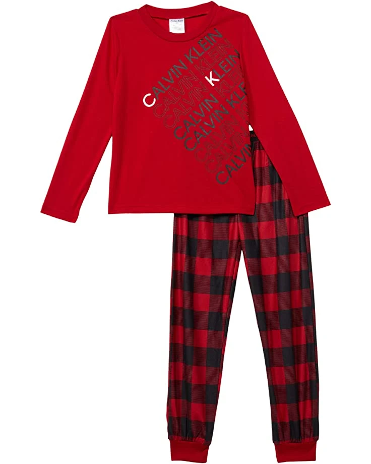 Calvin Klein Kids Two-Piece Brushed Micro Joggers Set (Big Kids) | Pants 1 Calvin Klein Kids Two-Piece Brushed Micro Joggers Set (Big Kids) | Pants