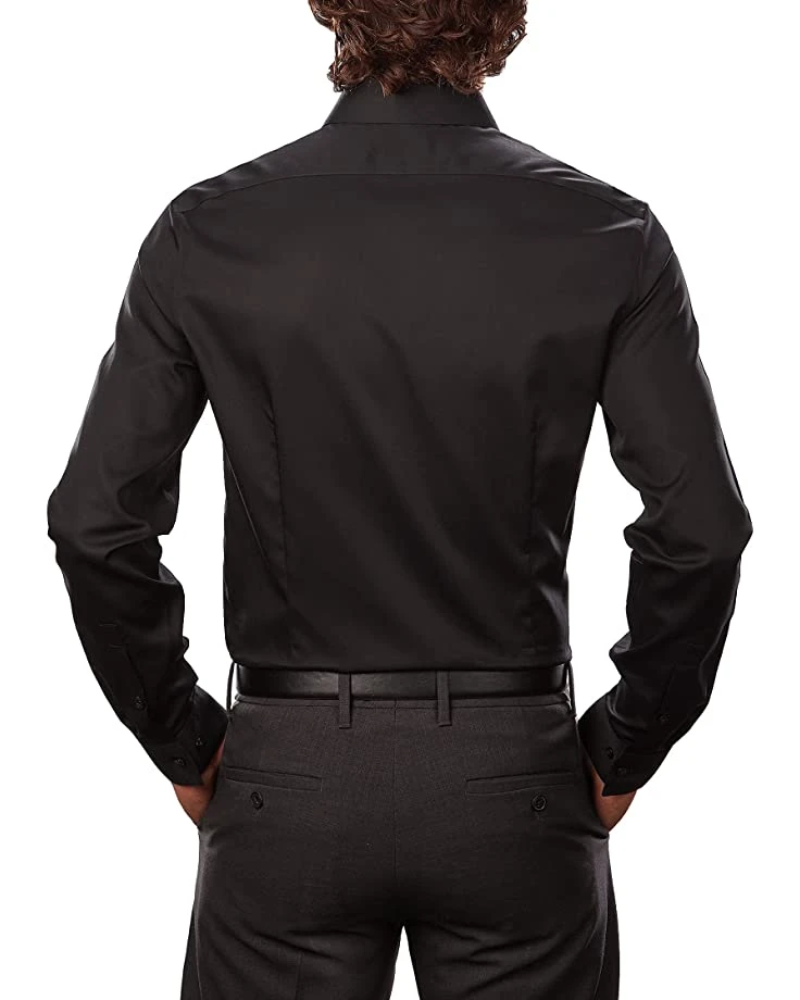 Calvin Klein Men's Dress Shirt Xtreme Slim Fit Non Iron Herringbone | Shirts & Tops 3 Calvin Klein Men's Dress Shirt Xtreme Slim Fit Non Iron Herringbone | Shirts & Tops - Image 3