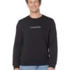 Calvin Klein Long Sleeve CK Logo Terry Crew | Hoodies & Sweatshirts
