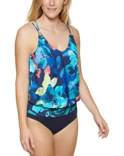 Calvin Klein Solid Blouson Tankini | Swimwear