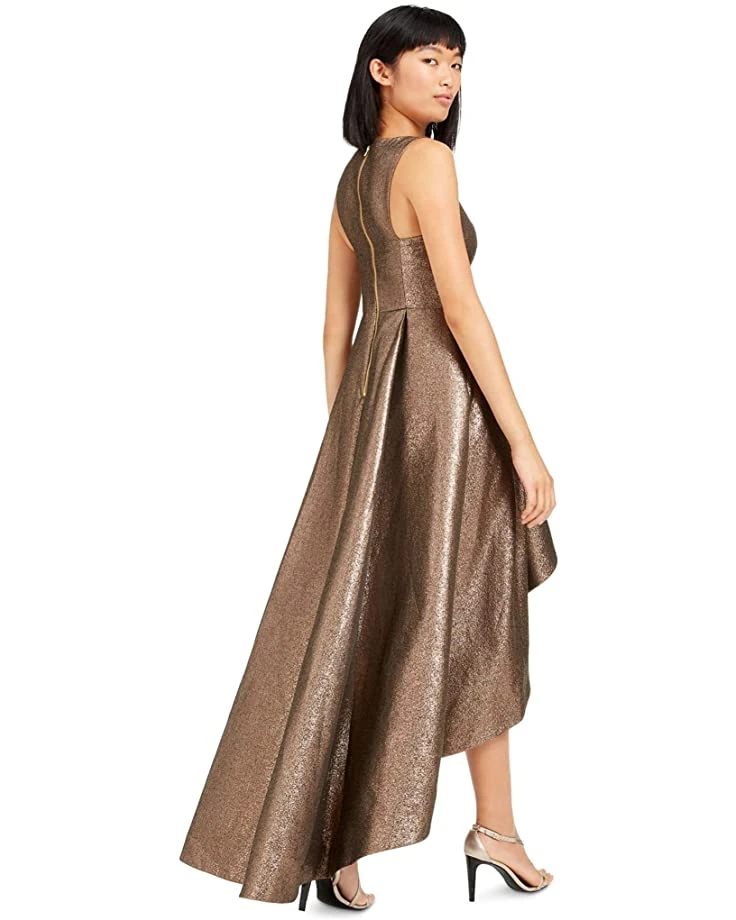Calvin Klein Women's Sleeveless V-Neck High Low Gown with Back Zipper | Dresses 3 Calvin Klein Women's Sleeveless V-Neck High Low Gown with Back Zipper | Dresses - Image 3
