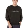 Calvin Klein Long Sleeve Oversize CK Logo Terry Crew | Hoodies & Sweatshirts