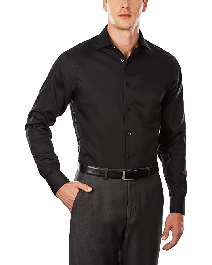 Calvin Klein Men's Dress Shirt Regular Fit Non Iron Herringbone French Cuff | Shirts & Tops 1 Calvin Klein Men's Dress Shirt Regular Fit Non Iron Herringbone French Cuff | Shirts & Tops