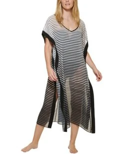 Calvin Klein Bordered Maxi Kaftan | Swimwear