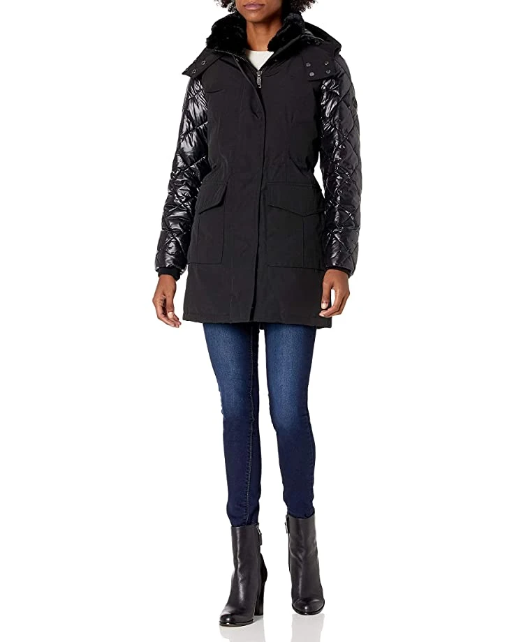 Calvin Klein Womens Zip Front Polyfill Anorack Parka | Coats & Outerwear 1 Calvin Klein Womens Zip Front Polyfill Anorack Parka | Coats & Outerwear