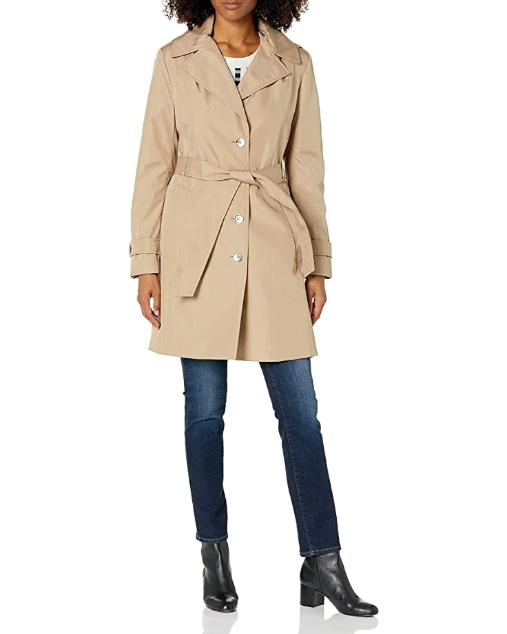 71iL22ObicS._AC_SR736920_.jpg Calvin Klein Women's Single Breasted Belted Rain Jacket with Removable Hood | Coats & Outerwear -Calvin Klein Sales Shop 71iL22ObicS. AC SR736920