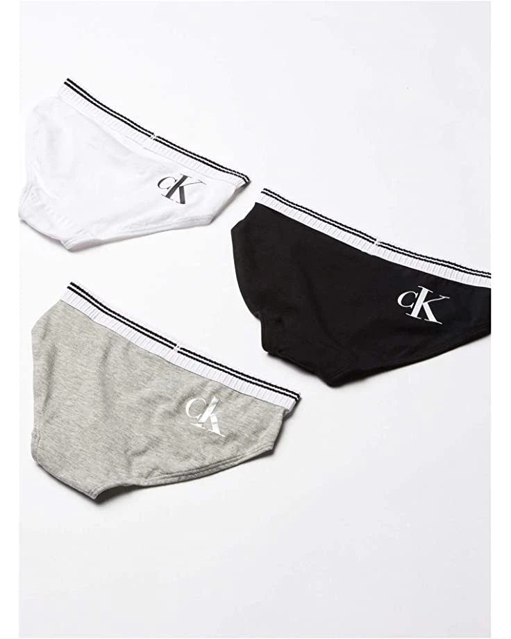 Calvin Klein Kids 3-Pack Bikini w/ Sock Waistband (Little Kids/Big Kids) | Underwear 2 Calvin Klein Kids 3-Pack Bikini w/ Sock Waistband (Little Kids/Big Kids) | Underwear - Image 2