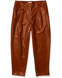 Calvin Klein Women's Pleat FRNT Pu Pant | Jumpsuits & Rompers