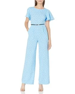 Calvin Klein Women's Short Flutter Sleeved Belted Jumpsuit | Jumpsuits & Rompers 7 Calvin Klein Women's Short Flutter Sleeved Belted Jumpsuit | Jumpsuits & Rompers -Calvin Klein Sales Shop 71klnfedwiL. AC SR736920