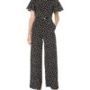 Calvin Klein Women's Short Flutter Sleeved Belted Jumpsuit | Jumpsuits & Rompers