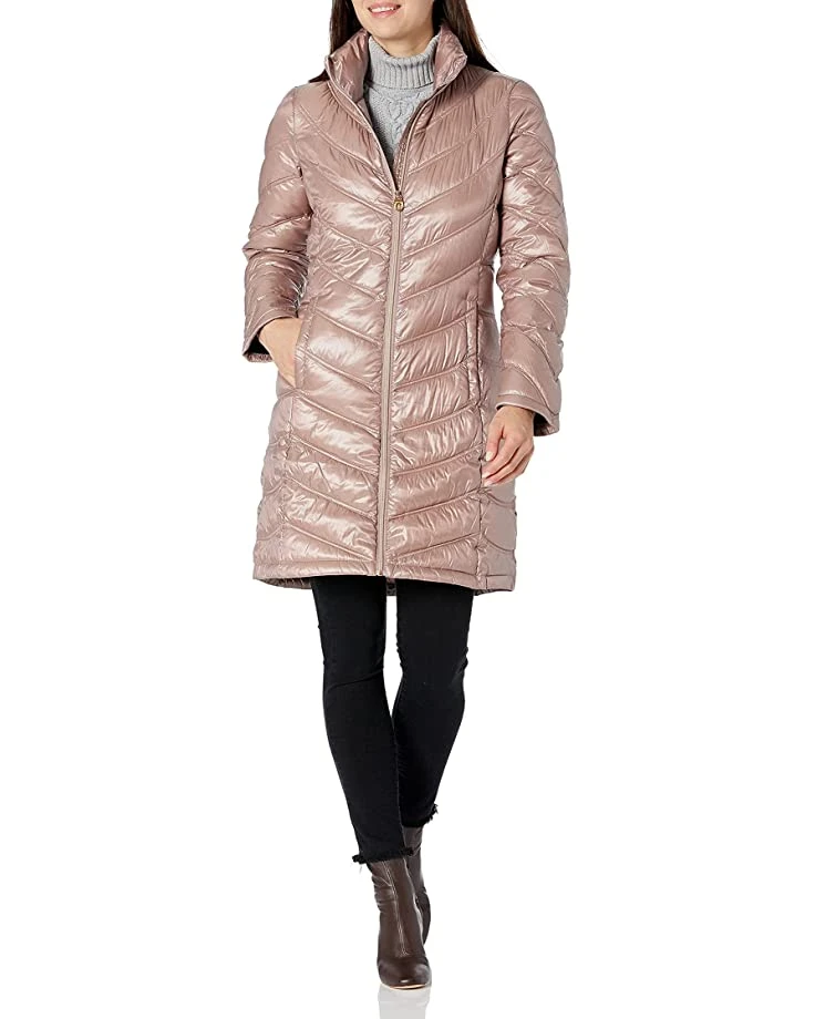 Calvin Klein Women's Chevron Quilted Packable Down Jacket (Standard and Plus) | Coats & Outerwear 6 Calvin Klein Women's Chevron Quilted Packable Down Jacket (Standard and Plus) | Coats & Outerwear - Image 6