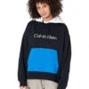 Calvin Klein Long Sleeve Relaxed Color-Block Terry Pullover | Hoodies & Sweatshirts