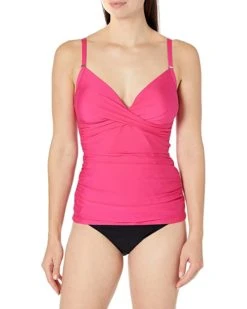 Calvin Klein Women's Standard Tankini Swimsuit with Adjustable Straps and Tummy Control | Swimwear -Calvin Klein Sales Shop 71pD67Q30cL. AC SR736920