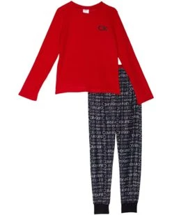 Calvin Klein Kids Two-Piece Thermal Brushed Micro Joggers Set (Big Kids) | Sleepwear -Calvin Klein Sales Shop 71qAyI24kAL. AC SR736920