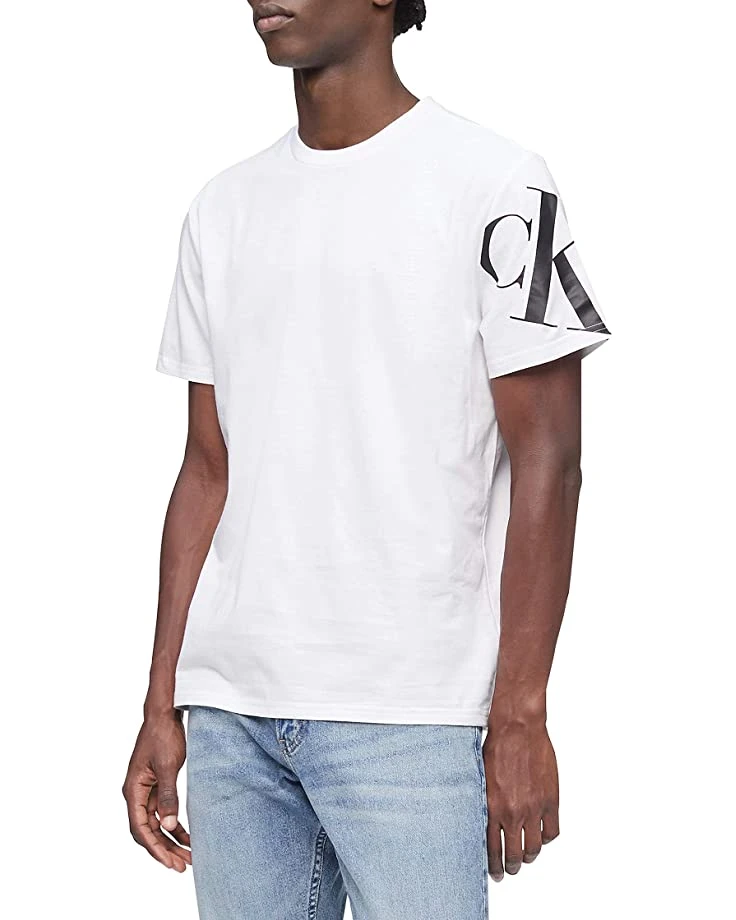 Calvin Klein Men's Short Sleeve Monogram Logo T-Shirt | Shirts & Tops 6 Calvin Klein Men's Short Sleeve Monogram Logo T-Shirt | Shirts & Tops - Image 6
