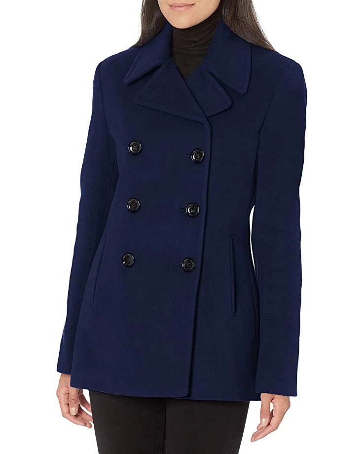 Calvin Klein Women's Double Breasted Peacoat (Petite, Standard, Plus) | Coats & Outerwear 3 Calvin Klein Women's Double Breasted Peacoat (Petite, Standard, Plus) | Coats & Outerwear - Image 3