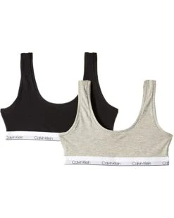 Calvin Klein Kids 2-Pack Classic Modern Crop Bra (Little Kids/Big Kids) | Underwear & Intimates
