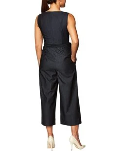 Calvin Klein Womens Petite Sleeveless Cropped Jumpsuit With Self Belt | Jumpsuits & Rompers -Calvin Klein Sales Shop 71v8SNQGaL. AC SR736920